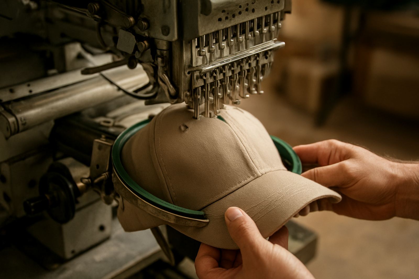 Embroidery on Caps